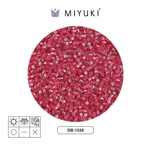 [31559] Miyuki delica 11/0 DB1338 silver lined rose x 50g