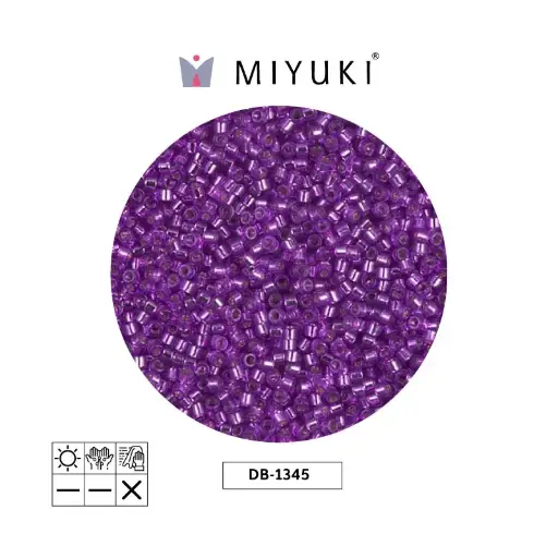 [28726] Miyuki delica 11/0 DB1345 silver lined bright violet x 50gr