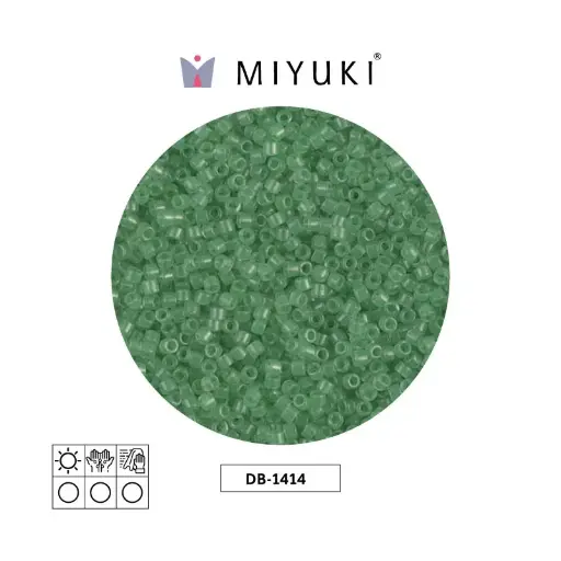 [21425] Miyuki delica 11/0 DB1414 transparent mint x50g