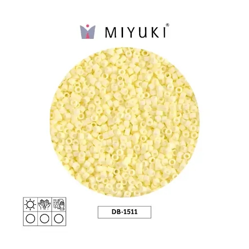 [03954] Miyuki delica 11/0 DB1511-1 mate opaco pálido amarillo x 50g