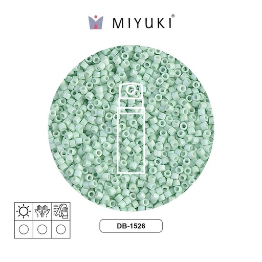 [01962] Miyuki delica 11/0 DB1526 mate opaco claro verde x 10g