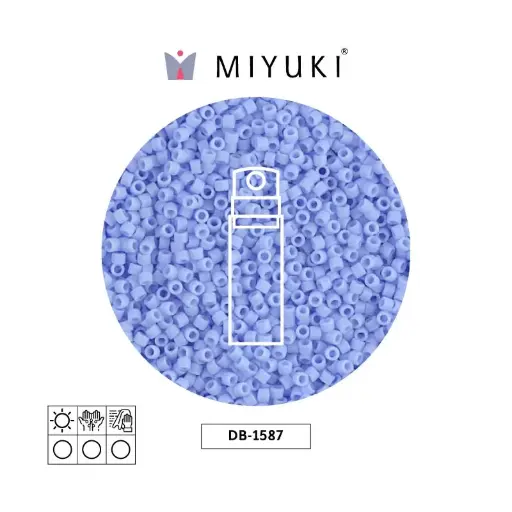 [01686] Miyuki delica 11/0 DB1587 opaque matte agate blue x 10g