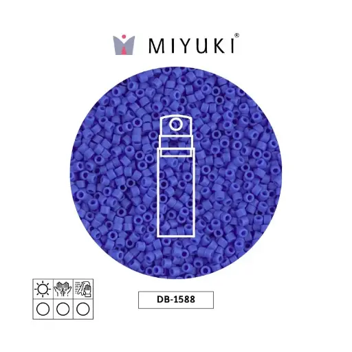[01707] Miyuki delica 11/0 DB1588 opaque matte cyan blue x 10gr