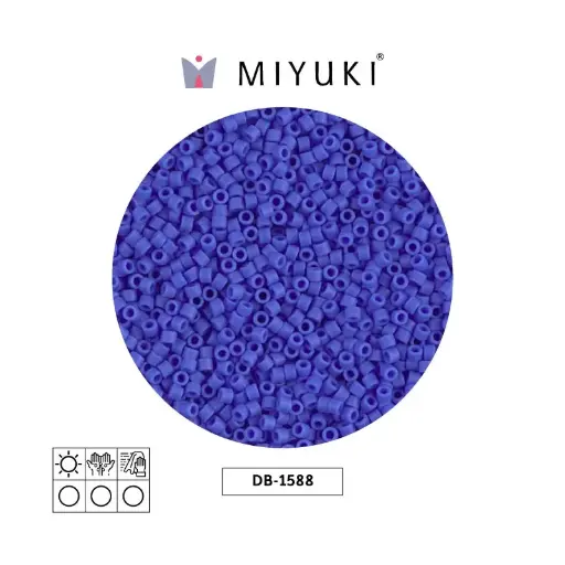 [00307] Miyuki delica 11/0 DB1588 opaco mate azul x 50g