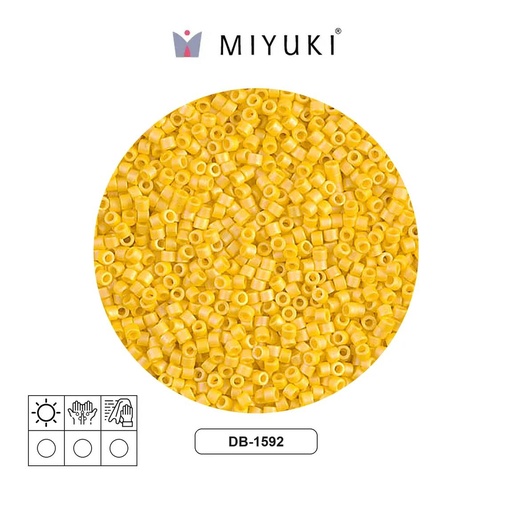 [00391] Miyuki delica 11/0 DB1592 matte opaque canary AB x 50g