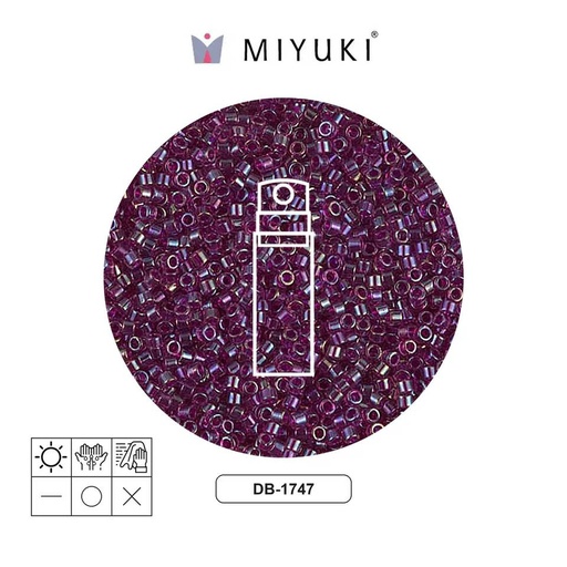 [30592] Miyuki delica 11/0 DB1747 fucsia forrado amethyst AB x 10g