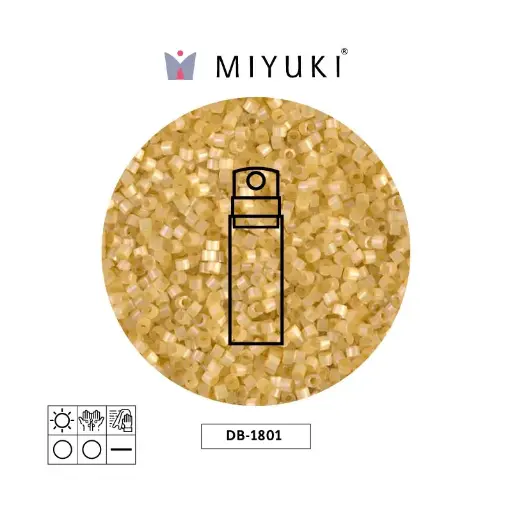 [04176] Miyuki delica 11/0 DB1801 lt apricot satin x 10g
