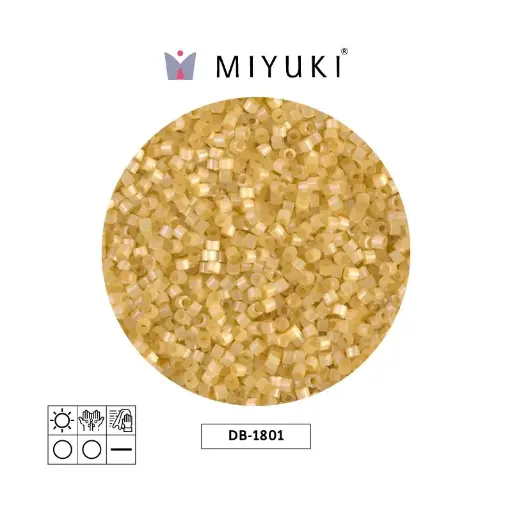 [23235] Miyuki delica 11/0 DB1801 amarillo claro satinado x 50g