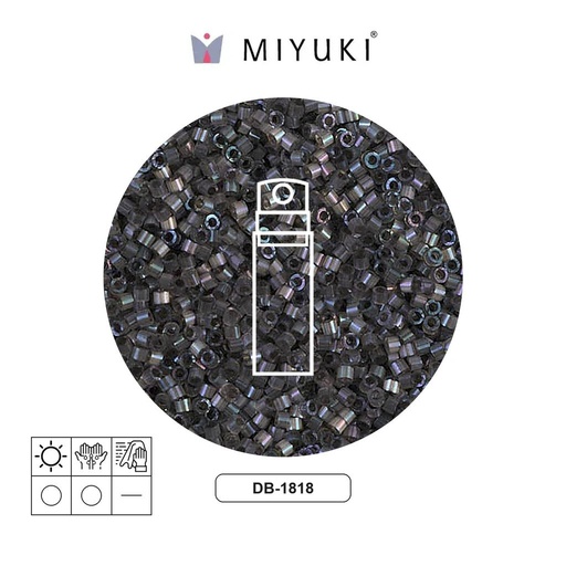 [18363] Miyuki delica 11/0 DB1818 dark grey satin x 10g