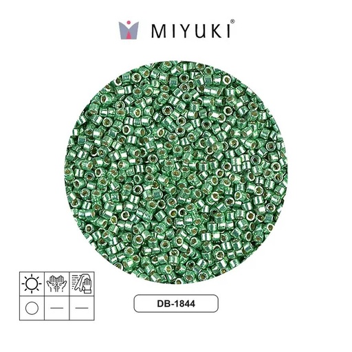 [25565] Miyuki delica 11/0 DB1844 galvanizado verde x 50g