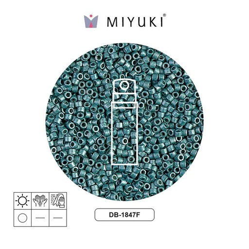 [30600] Miyuki delica 11/0 DB1847F galvanized blue denim x 10g