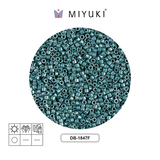 [15384] Miyuki delica 11/0 DB1847F galvanized blue denim x 250gr