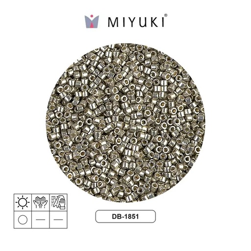[07948] Miyuki delica 11/0 DB1851 galvanizado claro pewter x 50g