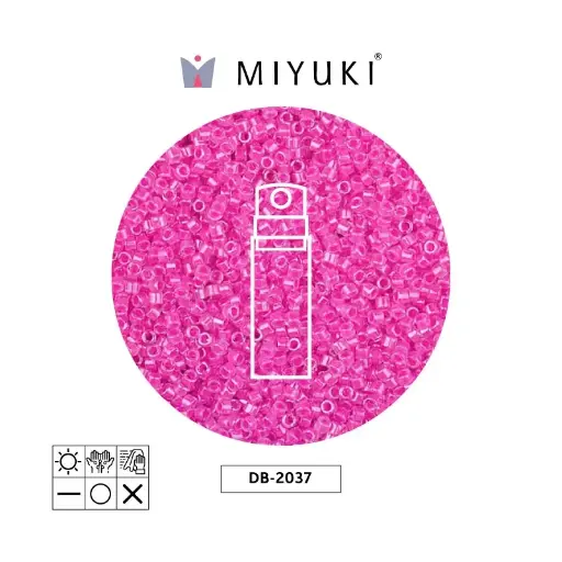 [04798] Miyuki delica 11/0 DB2037 neon hot fucsia x 10g