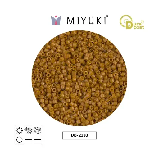 [32136] Miyuki delica 11/0 DB2110 opaque toast duracoat x 50g
