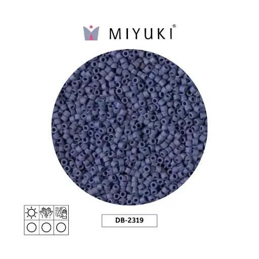 [23762] Miyuki delica 11/0 DB2319 opaco glazed azul AB x 50gr