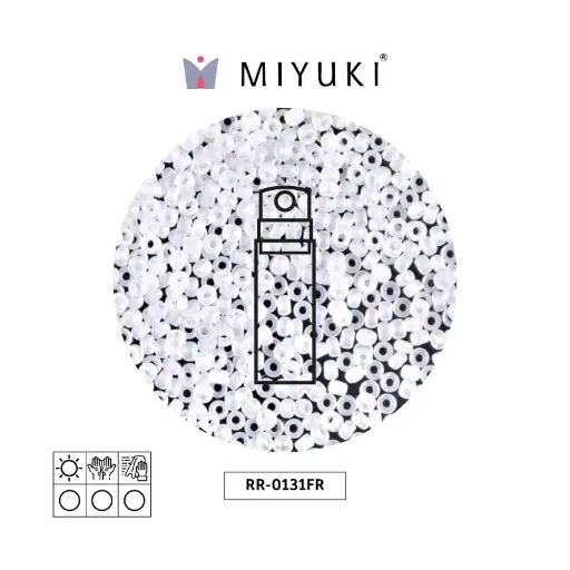 [31553] Mostacilla Miyuki rocalla 11/0 RR0131FR mate cristal AB x 10g