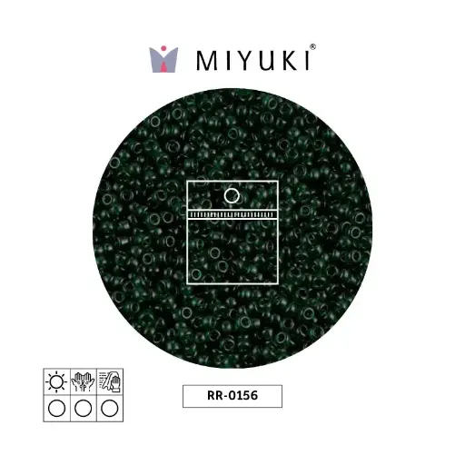 [16180] Mostacilla Miyuki rocalla 11/0 RR0156 transparent emerald x 25g