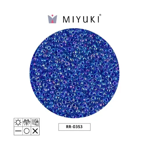[00942] Mostacilla Miyuki rocalla 11/0 RR0353 azul forrado azul AB x 250g