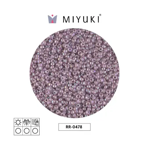 [17303] Mostacilla Miyuki rocalla 11/0 RR0478 opaco mauve AB x 250g