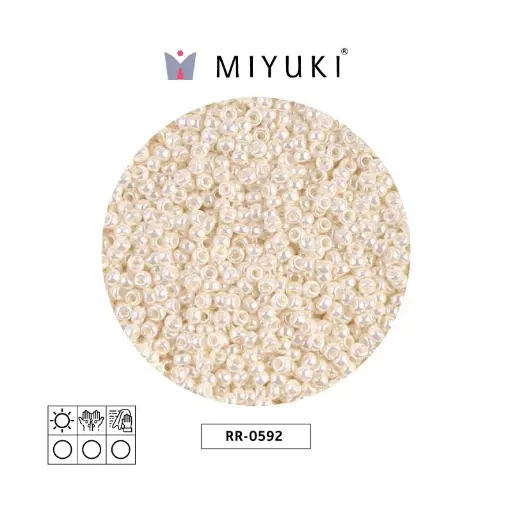 [08117] Mostacilla Miyuki rocalla 11/0 RR0592 antique marfil perla Ceylon perlado x 250g