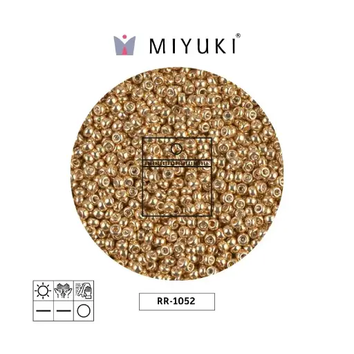 [07726] Mostacilla Miyuki rocalla 11/0 RR1052 galvanized yellow gold x 25g