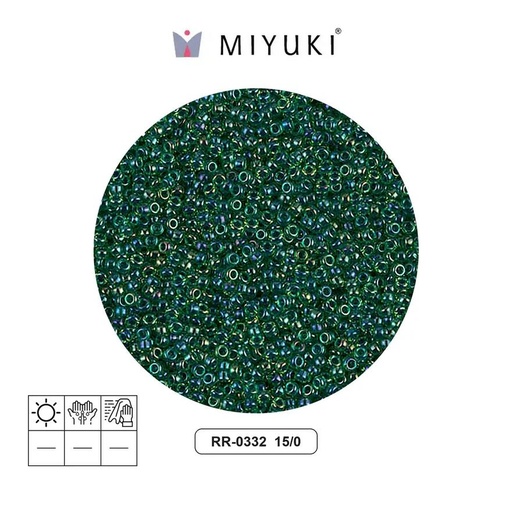 [07996] Mostacilla Miyuki rocalla 15/0 RR0332 oscuro azul forrado verde x 250g