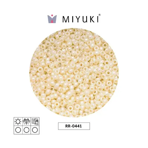 Mostacilla Miyuki rocalla 15/0 RR0441 opaco mocca latte brillo x 250g
