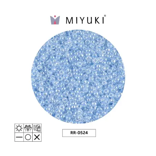 [19472] Mostacilla Miyuki rocalla 15/0 RR0524 light blue ceylon x 250g