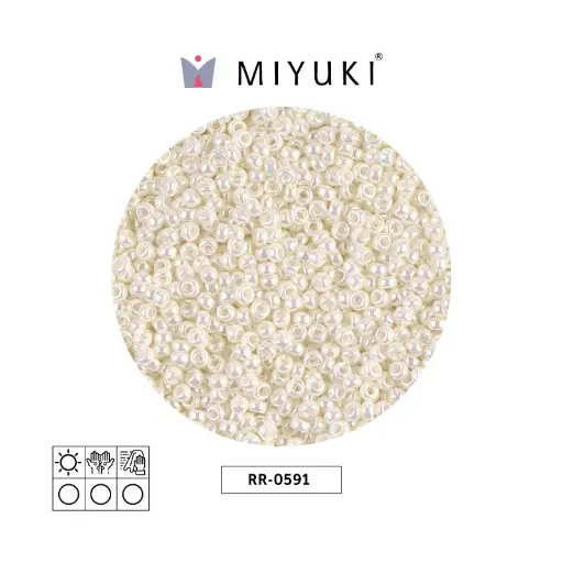 [11915] Mostacilla Miyuki rocalla 15/0 RR0591 ivory pearl x 250g