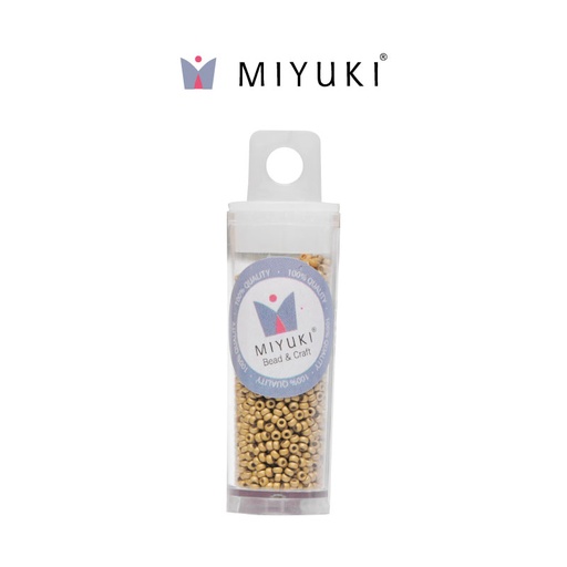 [32102] Mostacilla Miyuki rocalla 15/0 RR4202F galvanizado mate dorado Duracoat x 10g