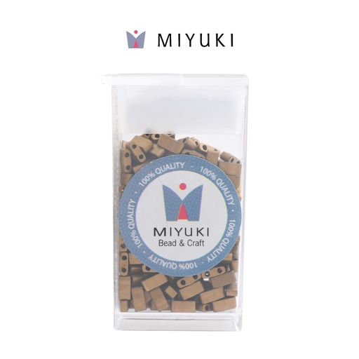 [03462] Miyuki half tila HTL2006 mate metalizado oscuro bronce x 10G