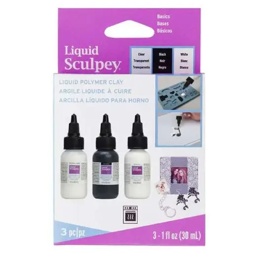 [10250] Set de arcilla liquida Sculpey, colores Basicos, 3 x 1 fl oz (29 ml)