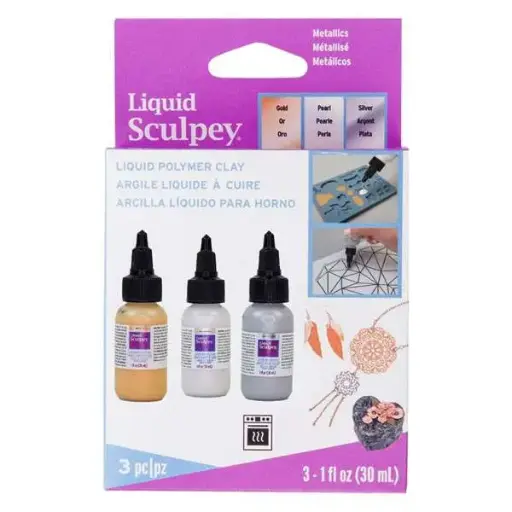 [10259] Liquid Sculpey Multipack Metallics, 3 x 1 fl oz (29 ml)