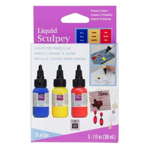 [15585] Liquid Sculpey Multipack Primary, 3 x 1 fl oz (29 ml)