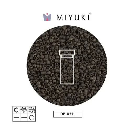 [22538] Miyuki delica 11/0 DB0311 matte metallic dark olive x 3g