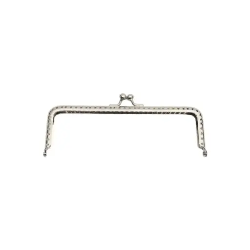 [09763] Marco de bolso para tejer niquel 15.5cm x und