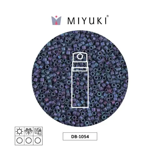 [10382] Miyuki delica 11/0 DB1054 matte metallic plum gold AB x 10gr