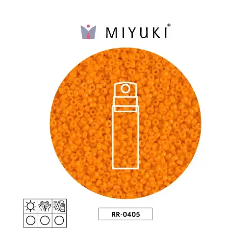 [10378] Mostacilla Miyuki rocalla 15/0 RR0405 opaco medium naranja x 10g