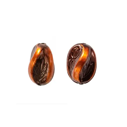 [17572] Herraje hindú K2209 separador 22x16mm café x 8 und