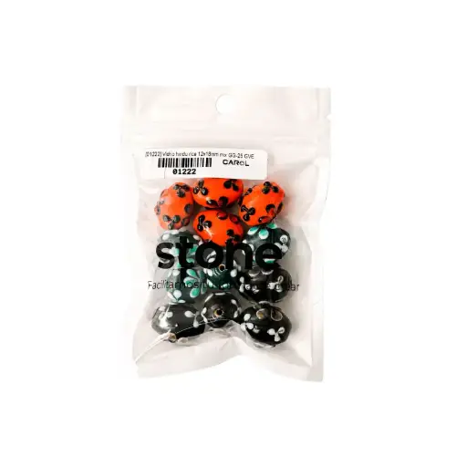 [01222] Vidrio hindu rice 12x18mm mix GG-25 GVE x 12 und