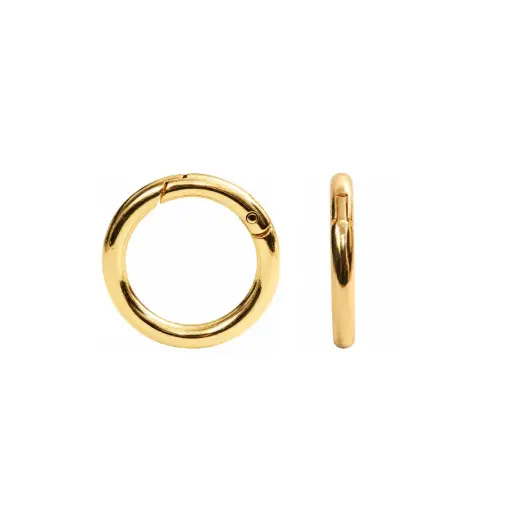 [32262] Mosqueton redondo 43mm dorado x und 