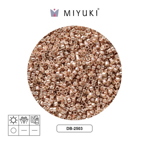 [13408] Miyuki delica 11/0 DB2503 duracoat galvanized capri blue x 50g