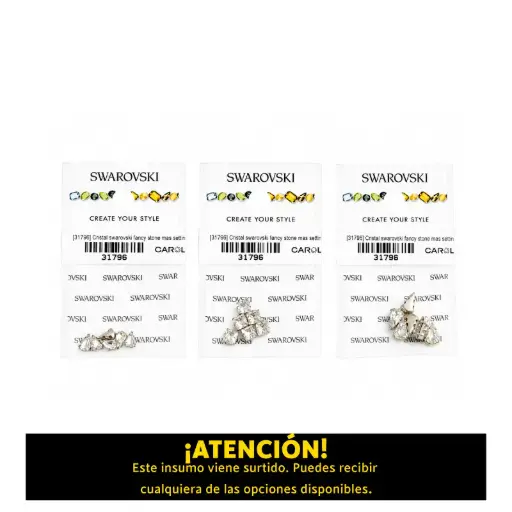 [31796] Cristal Swarovski Fancy Stone con setting pasante x6 und