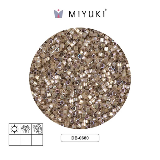 [12011] Miyuki delica 11/0 DB0680 smokey quartz satin x 50g