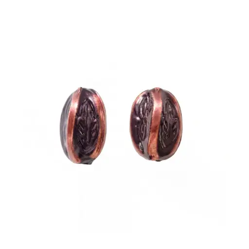 [16586] Herraje hindu K2208 separador 22x16mm morado x 8 und