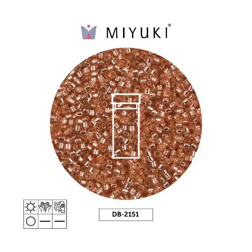 [09899] Miyuki delica 11/0 DB2151 dura silrose copp x 3g