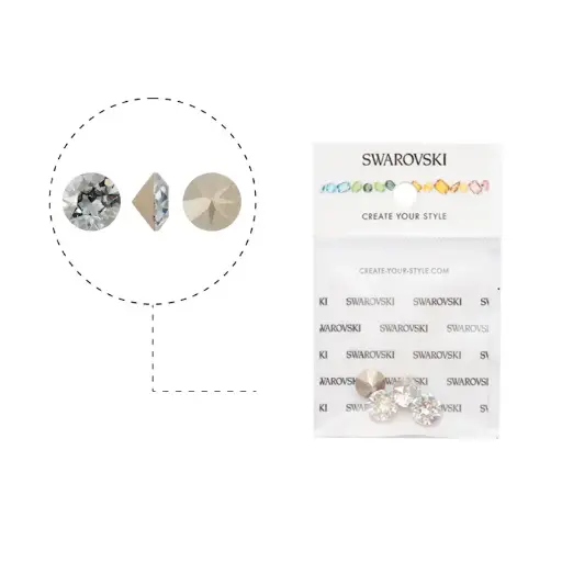 [22376] 1088 swarovski chaton crystal blue shade F SS39 x 4unds