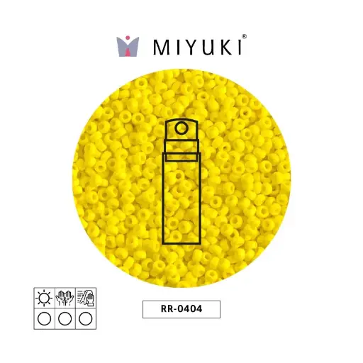 [32698] Mostacilla Miyuki rocalla 11/0 RR0404 opaco amarillo x 10g