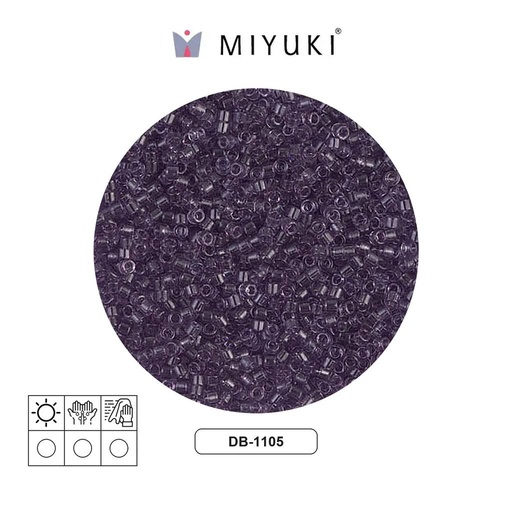 [27074] Miyuki delica 11/0 DB1105 transparent light amethyst x 50g